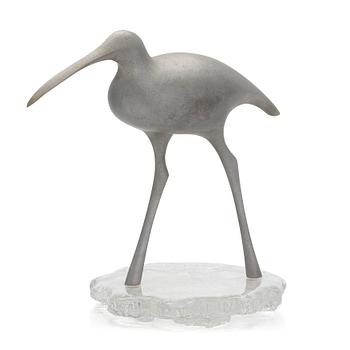 Tapio Wirkkala, skulptur, "Suokurppa" (Beckasin),  TW 513, signerad och stämplad.