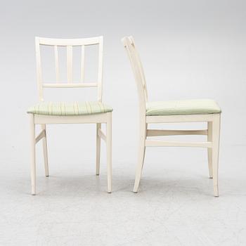 Carl Malmsten, chairs, 4 pcs, "Talavid", Waggeryds Möbelfabrik AB, second half of the 20th century.