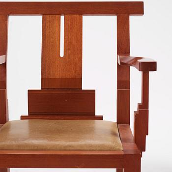 John Kandell, a set of four "Solitär" chairs, Källemo, Värnamo, post 1985.