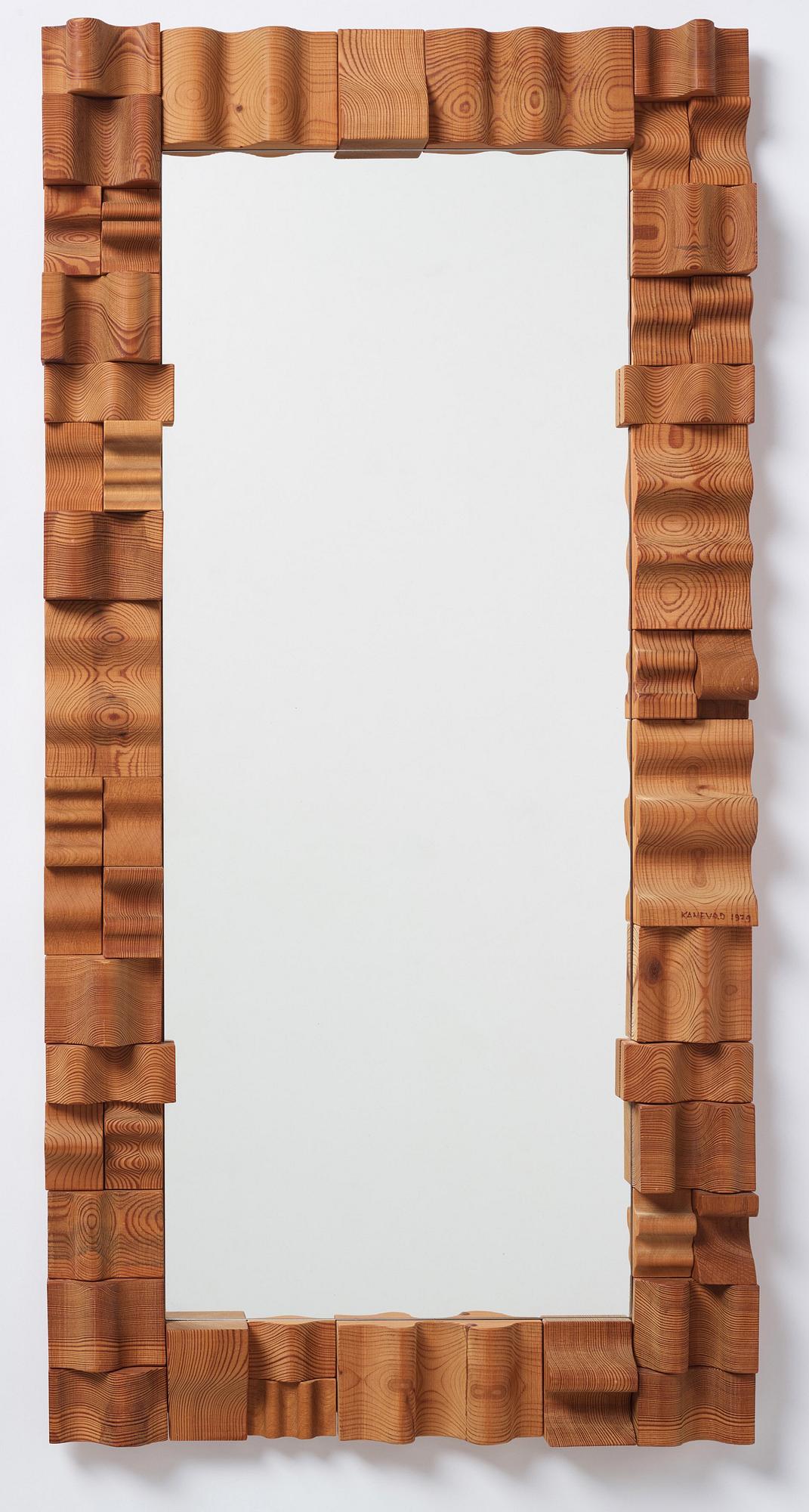Gunnar Kanevad, a pine mirror, Linköping, Sweden, 1979.