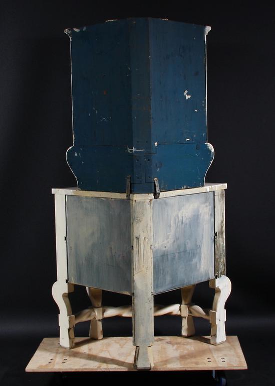 HÖRNSKÅP, barockstil, 1800/1900-tal.