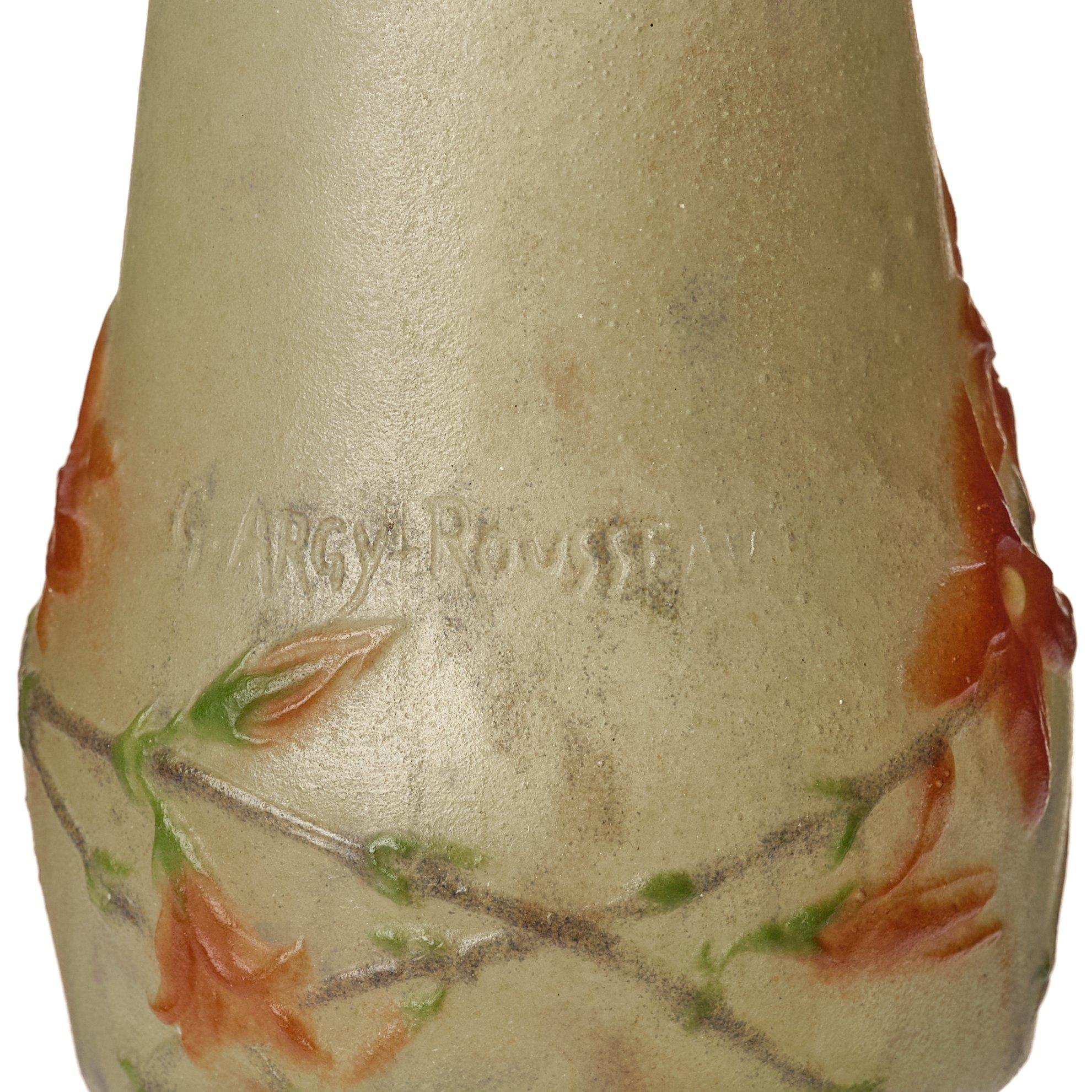 Gabriel Argy-Rousseau, a 'Fleurs jaunes'  pâte de verre vase, France 1920s.