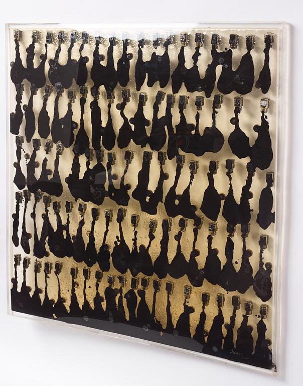 Arman (Armand Pierre Fernandez), Accumulation with ink bottles.