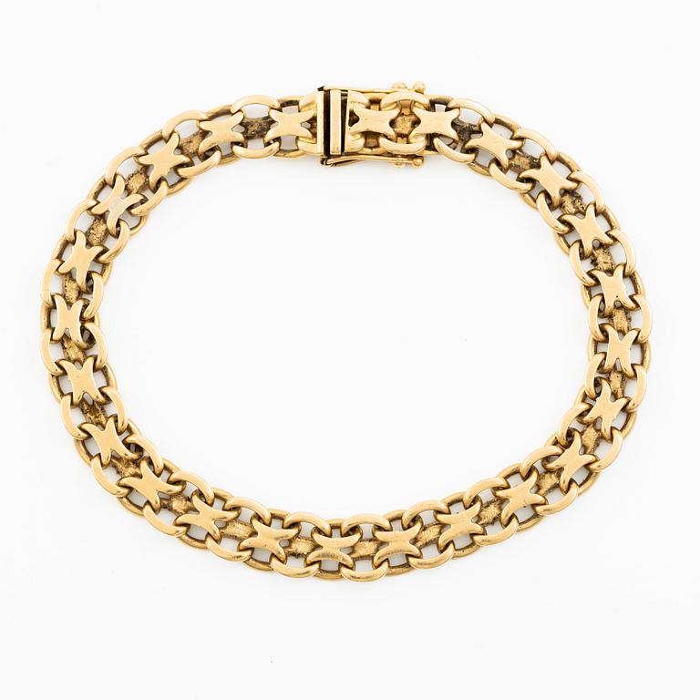 Bracelet, 18K gold, x-link.