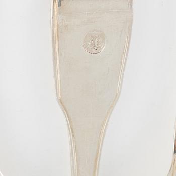 Twelve silver spoons, Carl Magnus Ryberg, Stockholm, 1806.