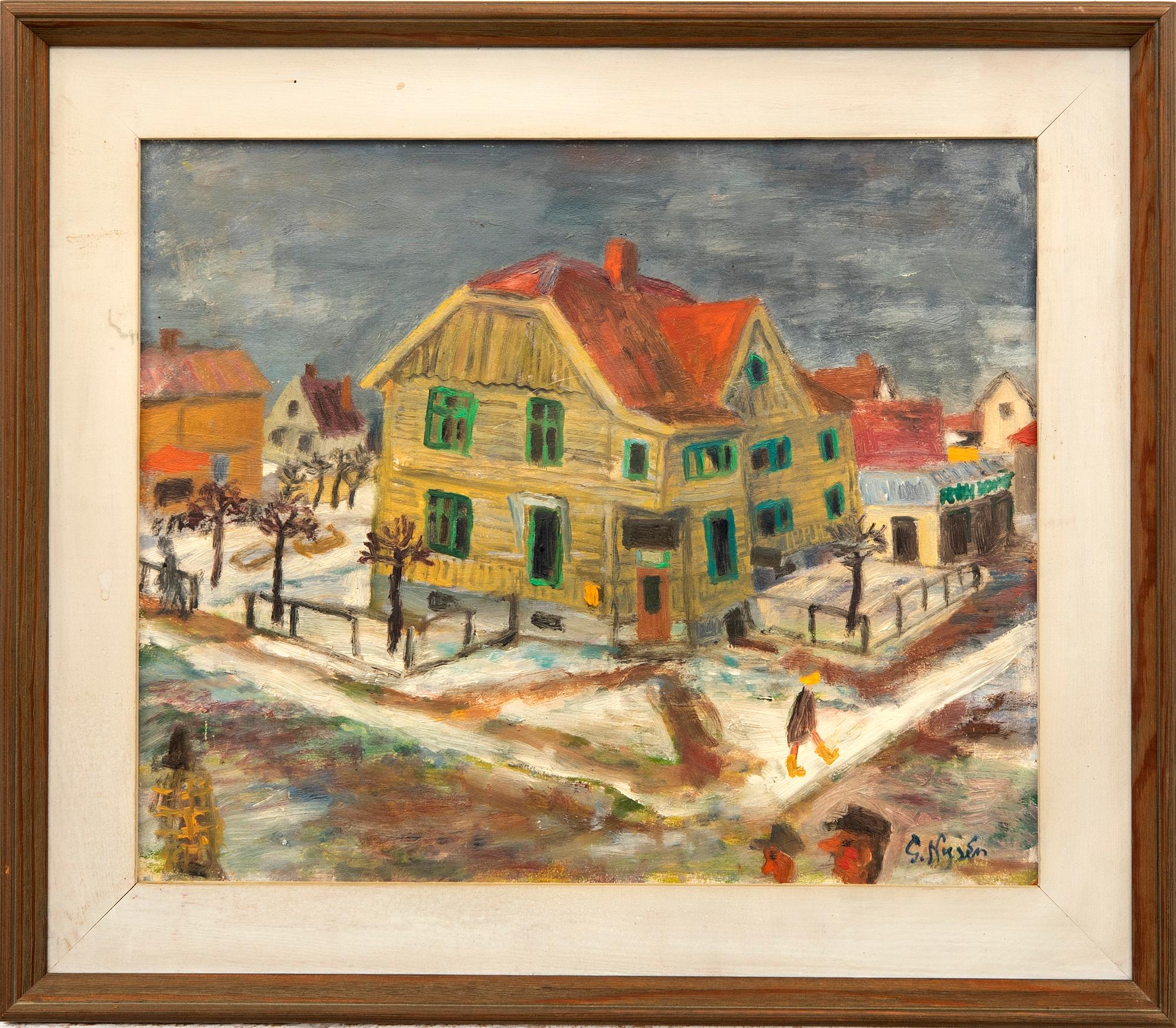 Gösta Nyrén, oil on canvas, signed.