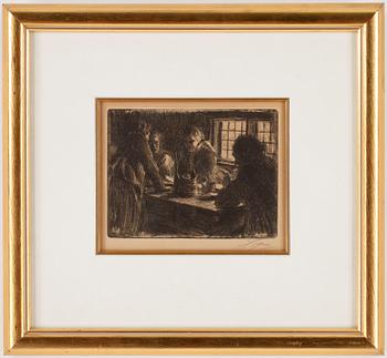 Anders Zorn · ANDERS ZORN, etsning, signerad.
