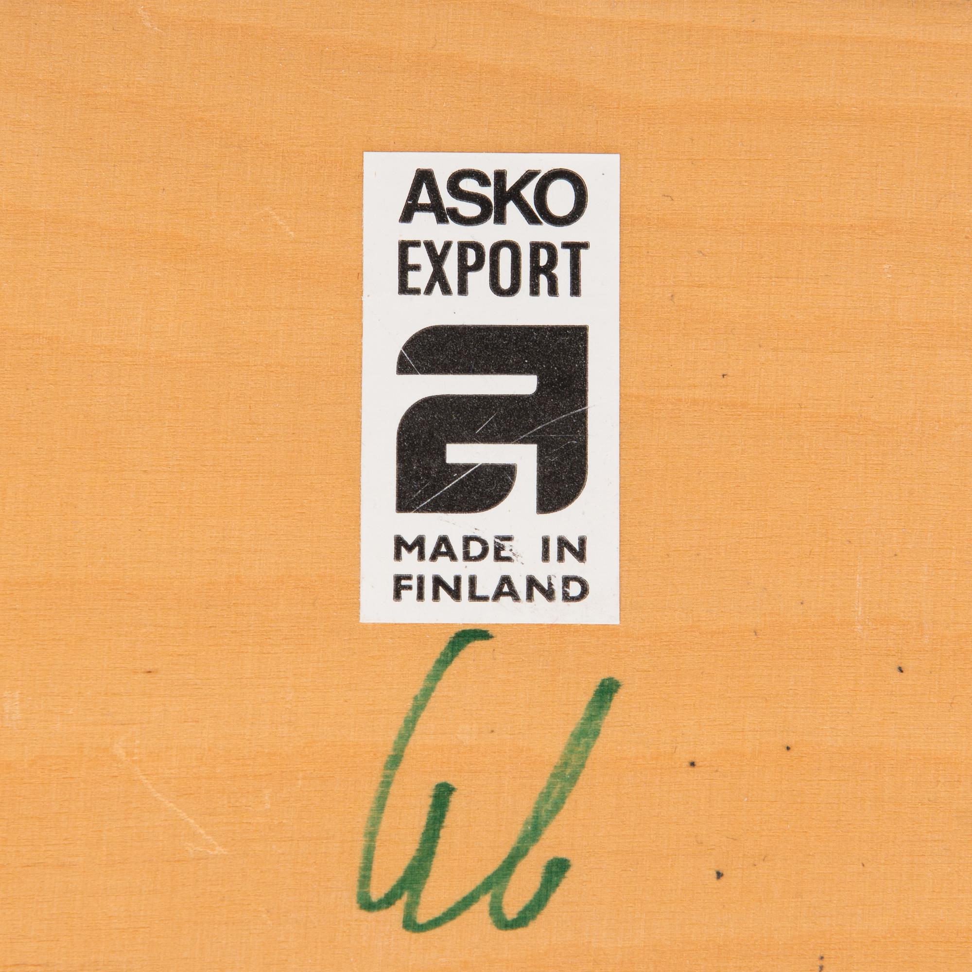 Kerstin Hörlin-Holmquist, a set of four  1970's 'Charlotte' chairs for Asko Finland.