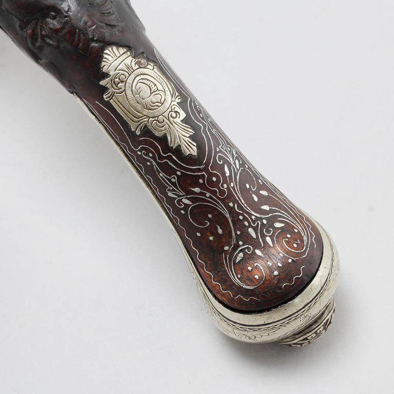 A flintlock gun, probably Turkey, first half of the 19th cnetury.