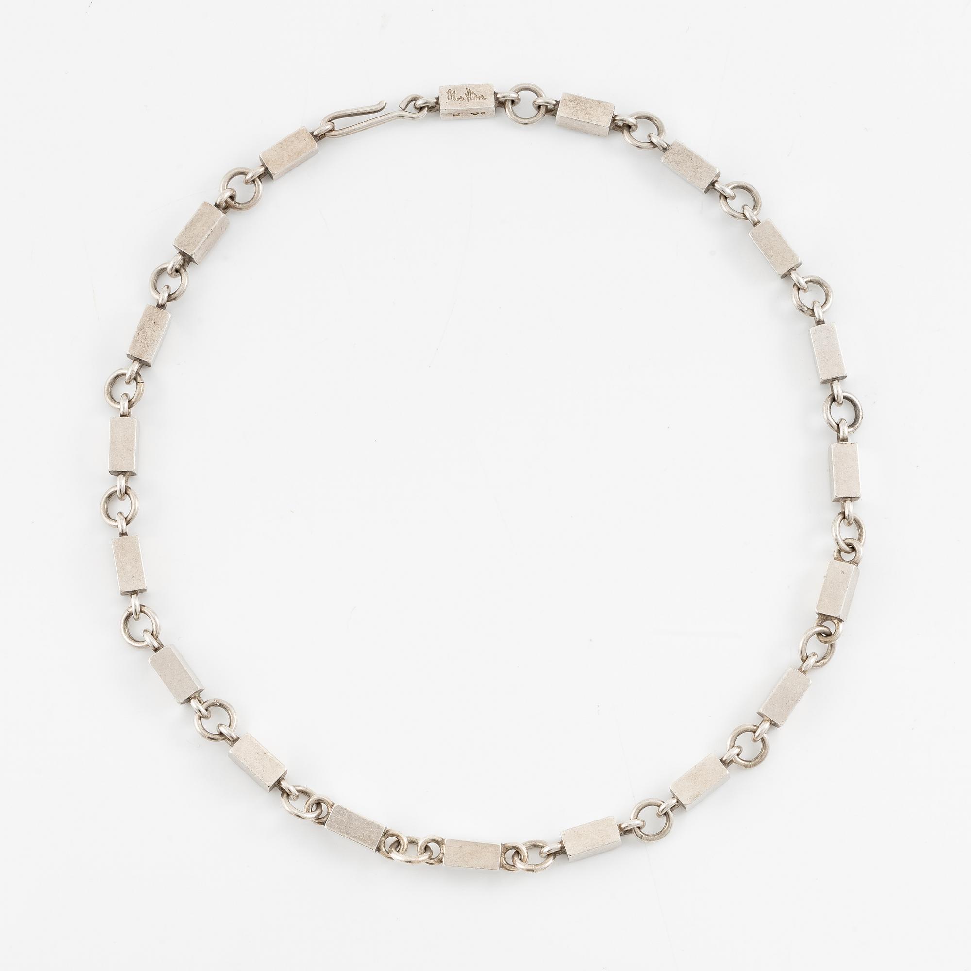 Wiwen Nilsson, necklace, sterling silver, Lund 1959.