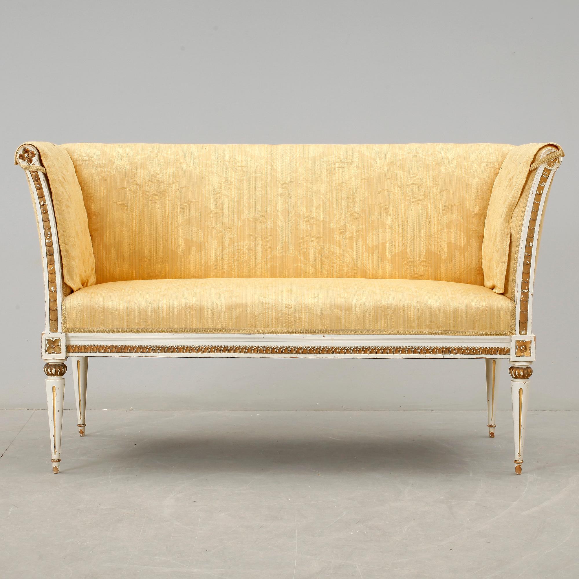 SOFFA, Sengustaviansk stil, omkr år 1900.