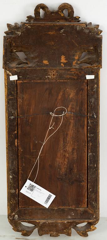 A late Gustavian gilt mirror, early 19th century,