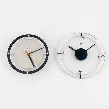 Dieter Rams & Dietrich Lubs, 8 väggklockor, Braun.