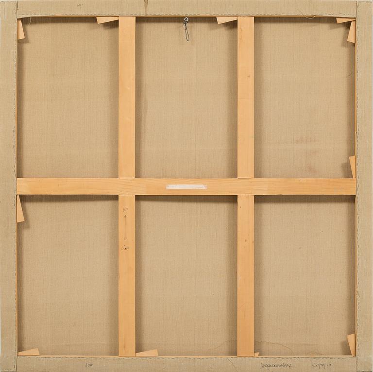 JACQUES MARTINEZ, troligen akryl på duk, signerad och daterad 20/VI/74 á tergo.