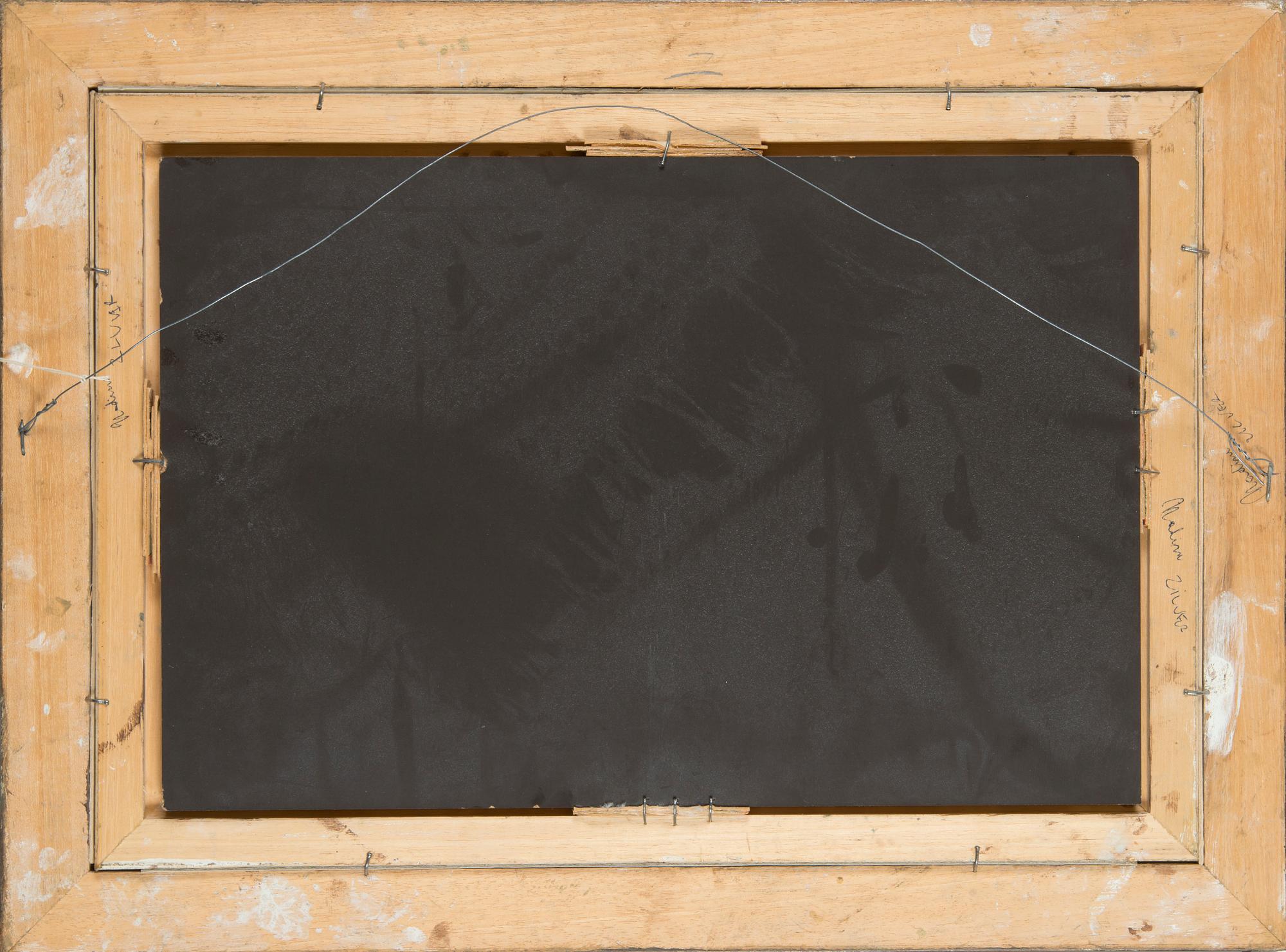 Nadine Lundahl, Nature morte med gula plommon.