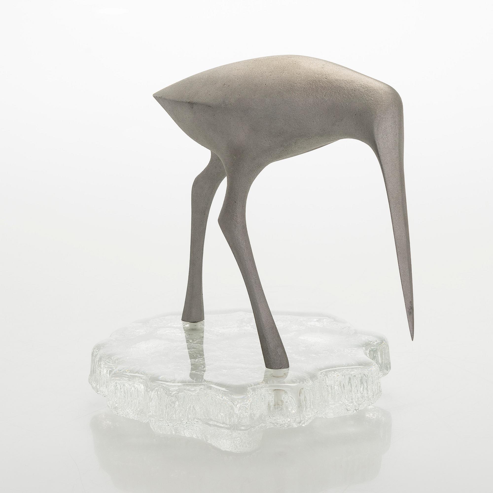 Tapio Wirkkala, a 'Sandpiper' bird sculpture, stamped Kultakeskus Oy Design: Tapio Wirkkala.