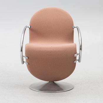 Verner Panton, a '1-2-3-system' armchairs, Denmark, 1970's/80's.