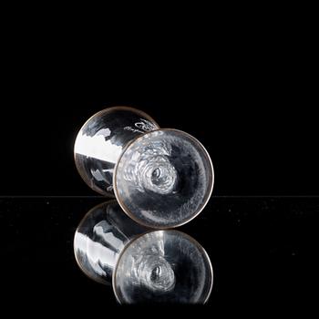MINNESPOKAL, glas. Tyskland, 1800-tal.