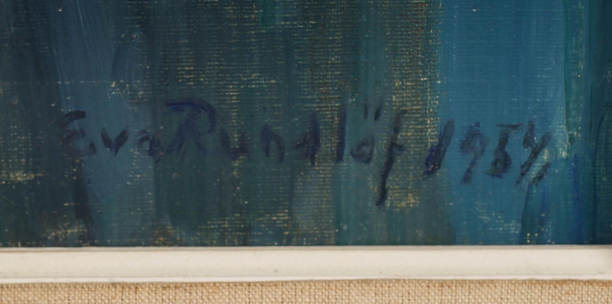 EVA RUNDLÖF, olja på duk, signerad 1954.