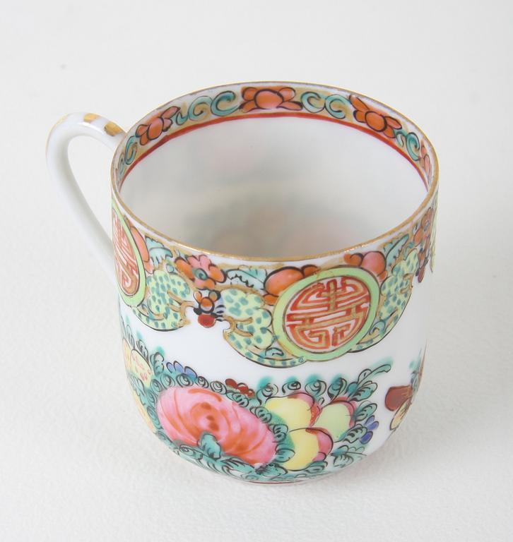 MOCCAKOPPAR, 3 + 1, porslin, Kina.