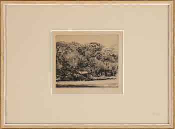 AXEL FRIDELL, etsningar, 2 st.