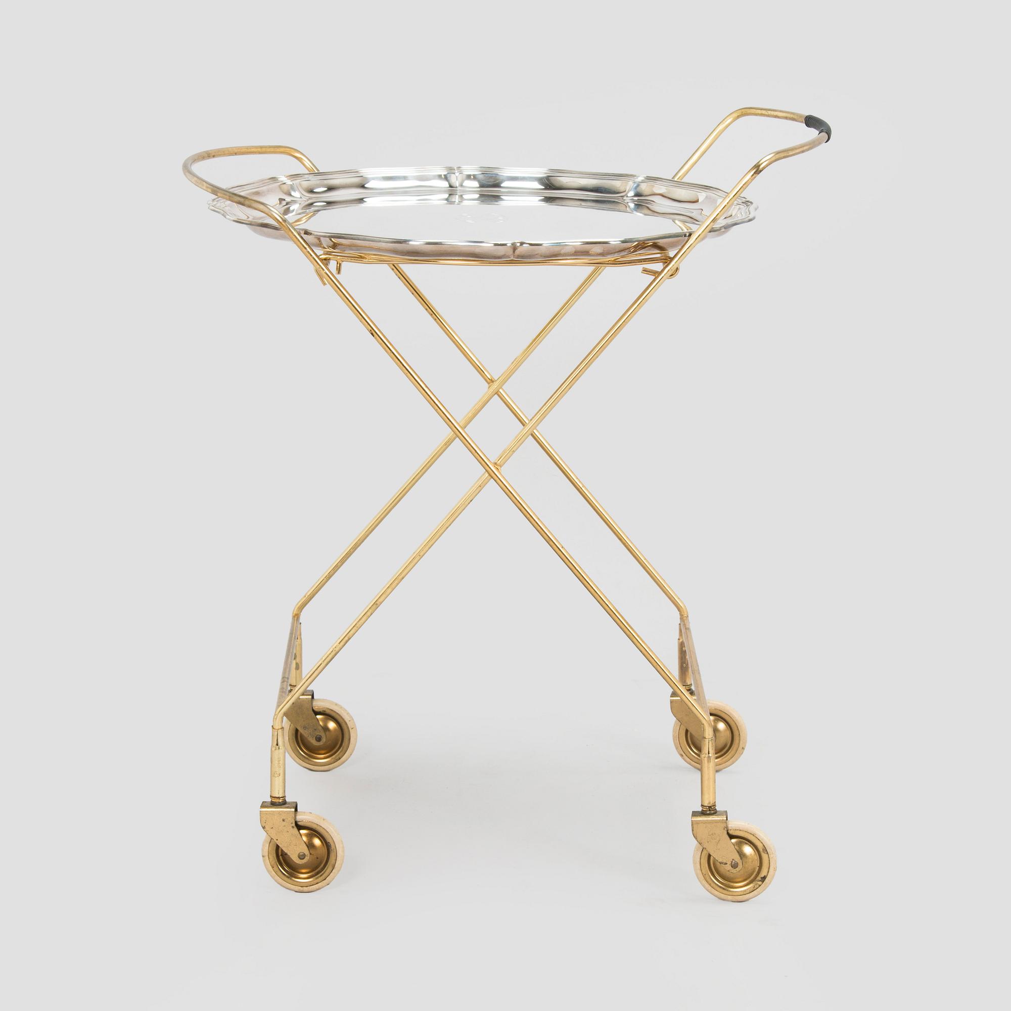 A mid-20th-century serving trolley.