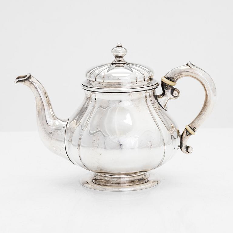 Eduard Friedman, tekanna, silver, Wien, Österrike-Ungern 1881-1919.