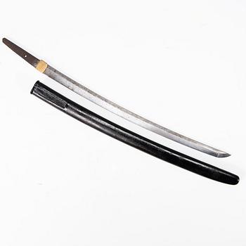 A Japanese Wakizashi blade, possibly Edo period.