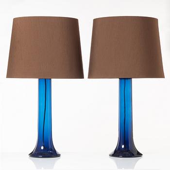 Uno & Östen Kristiansson, Bordslampor, ett par, Luxus, Vittsjö, 1960/70-tal.