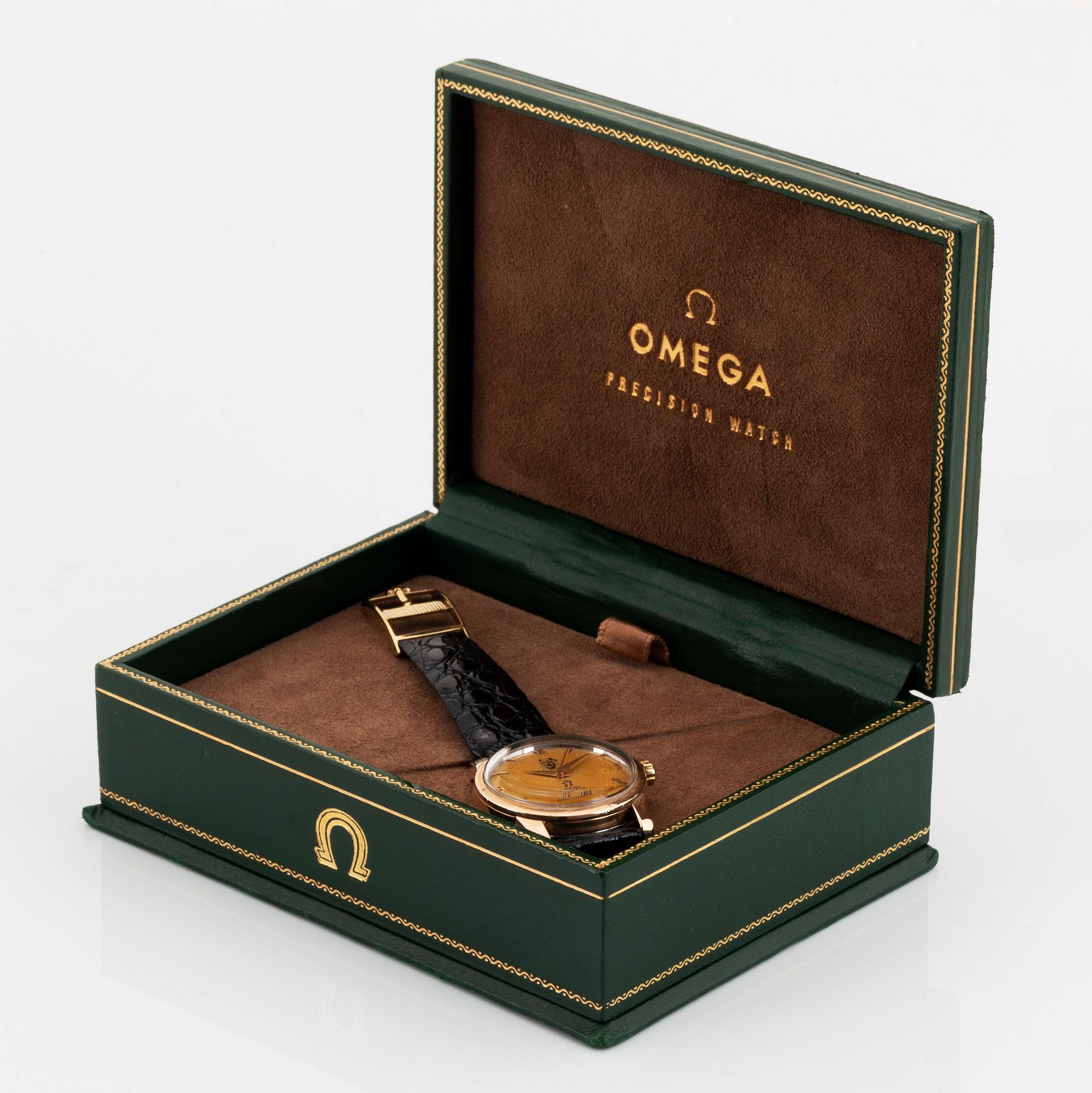 Omega, Seamaster, "King Ibn Saud", wristwatch, 34 mm.