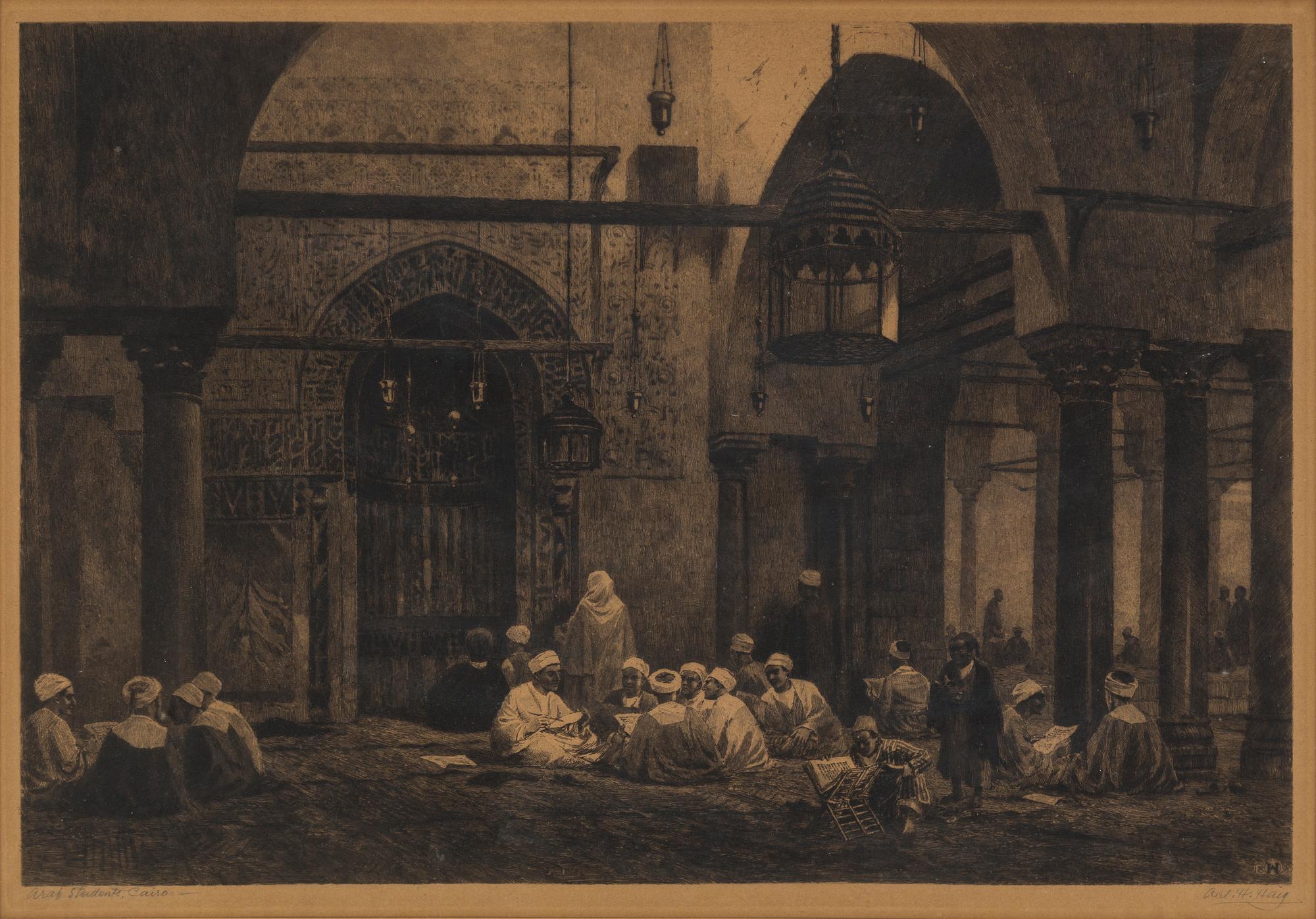 AXEL HERMAN HÄGG, Etching, 1890, signed.
