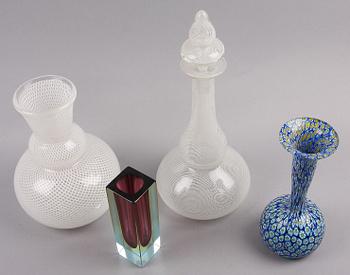 PARTI GLAS, 4 delar, bl a Italien, 1900-tal.