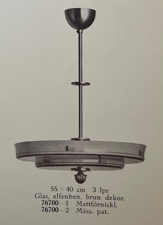 Cebe, taklampa, modell "76700", Svalöv, 1930-tal.