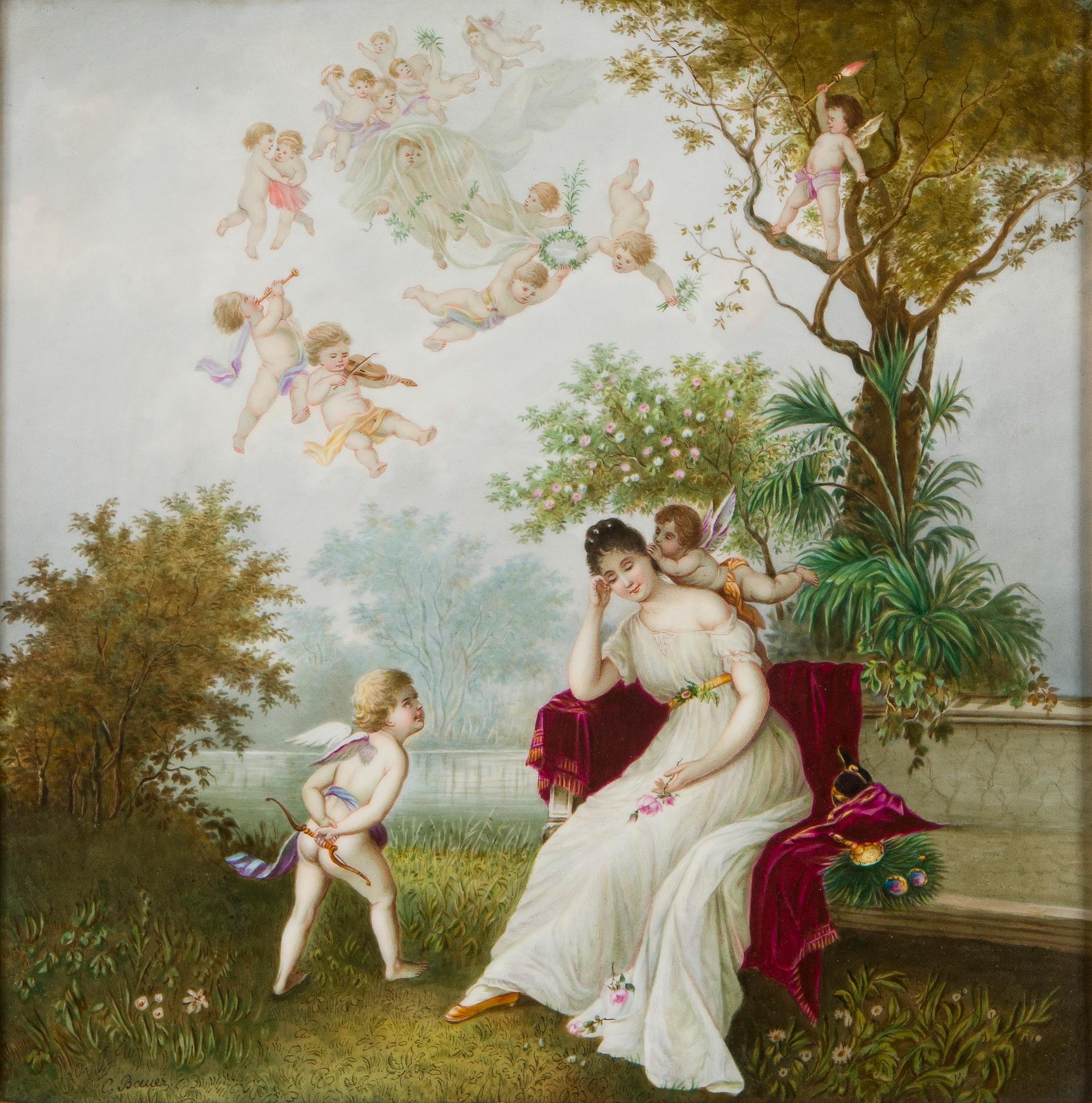 Okänd konstnär 1800/1900-tal , A message from Cupid.