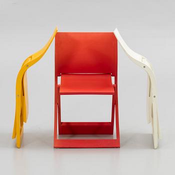 Jens Ring Bursche, fällstolar, 4 st, "Fun Waves", för Figurae di Jd., Italien, 2000-tal.
