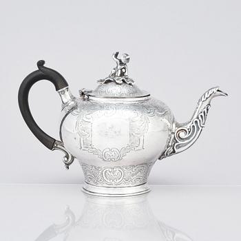 Henry Nutting, tekanna, silver, London 1805.