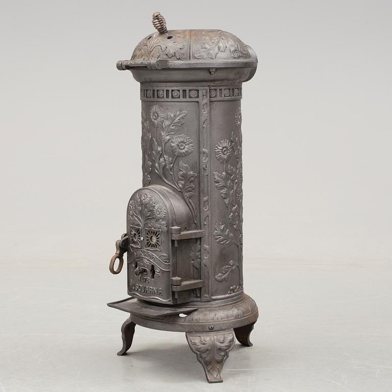 A cast iron stove by Husqvarna, model No 78, early 20th century.