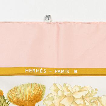 Hermès, two twill silk scarves.