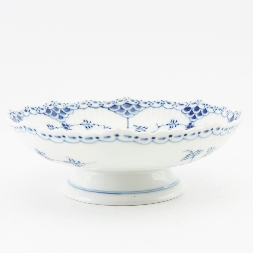 Servis 6 dlr "Musselmalet hel samt halvblonde", Royal Copenhagen Danmark porslin.