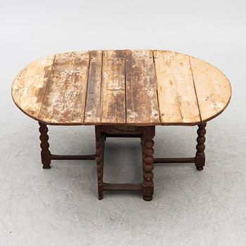 a drop-leaf table, Sweden, 18th/19th century.