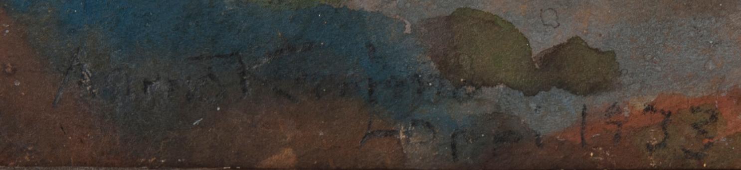 AARNO KARIMO, gouache, signerad och daterad Loppi 1933.