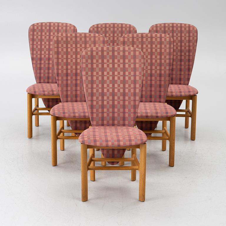 Six chairs, Skovby Møbelfabrik, second half of the 20th century.
