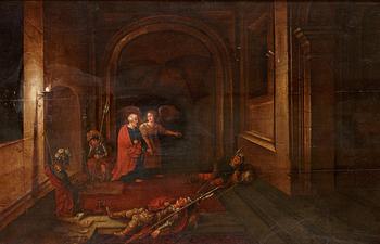 Hendrick van Steenwyck In the manner of the artist, The liberation of St Pieter.