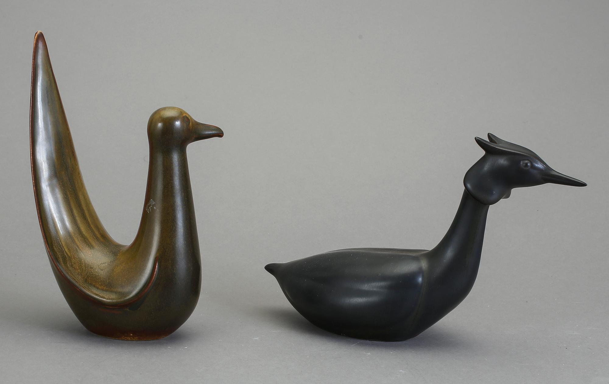 FIGURINER, 2 st, stengods, Gunnar Nylund, Rörstrand.