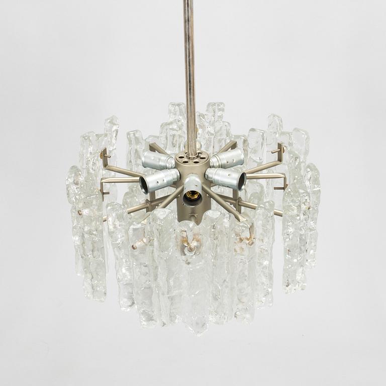 A 1960s "Ice block chandelier" by J.T Design, Kalmar, Austria.