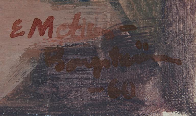 ERNST METHER-BORGSTRÖM, tempera på duk, signerad och daterad -60.