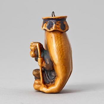 NETSUKE, benarbete, Japan, 1900-tal.