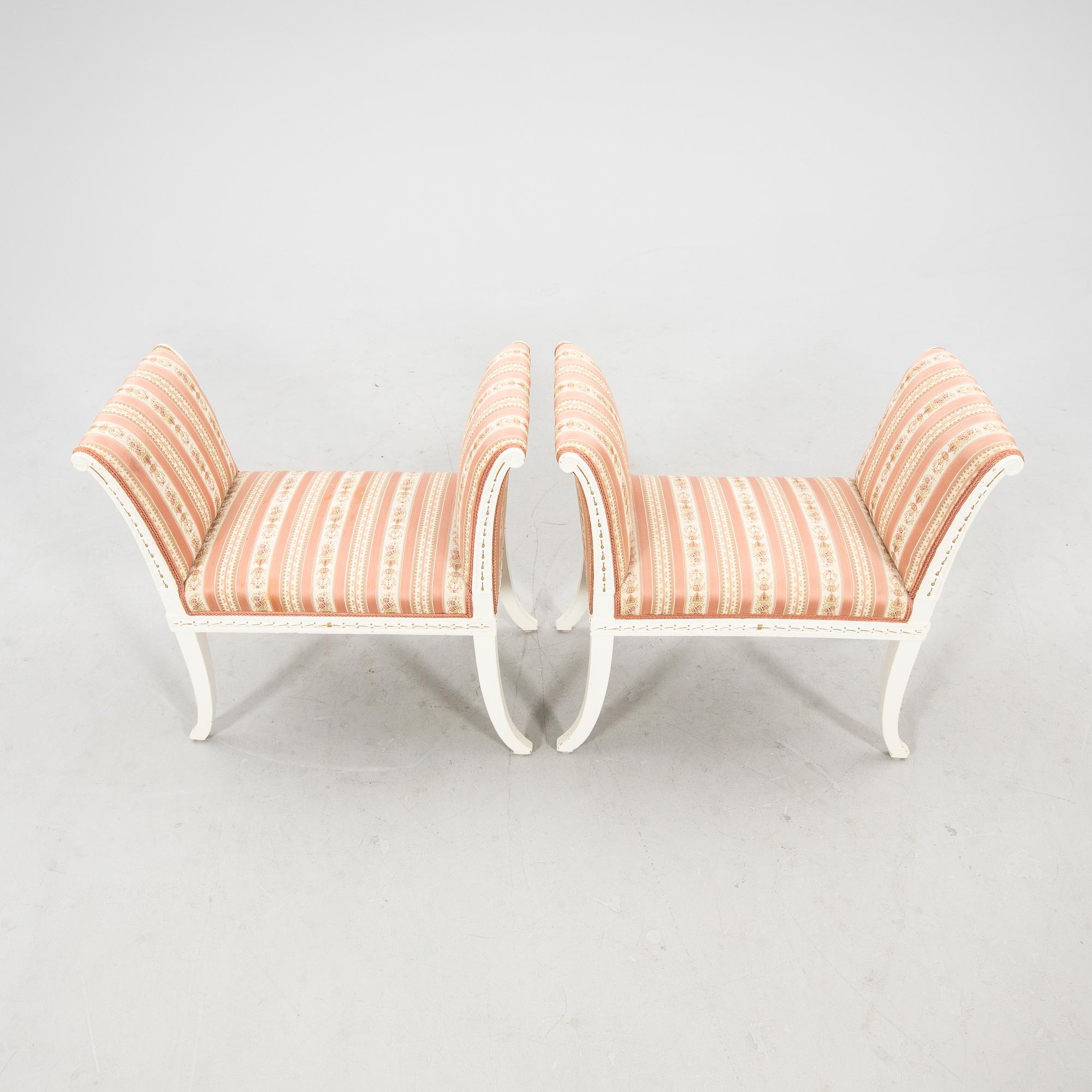 Banketter 1 par, sengustaviansk stil 1900-talets första hälft.