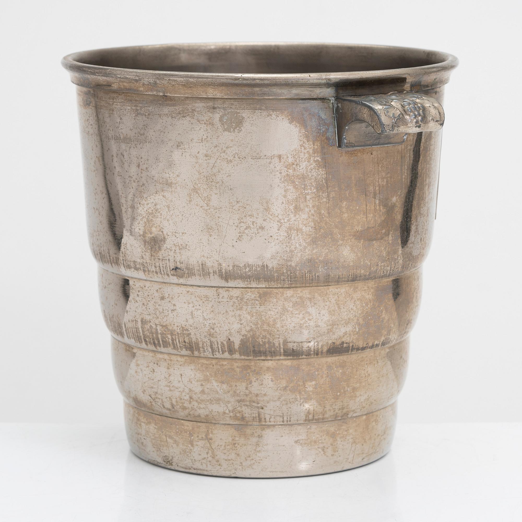A Champagne cooler bucket, Delbeck, Argit, France.