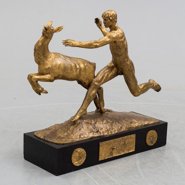 A Paul Landowski bronze sculpture signed Landowski and dated 1922.